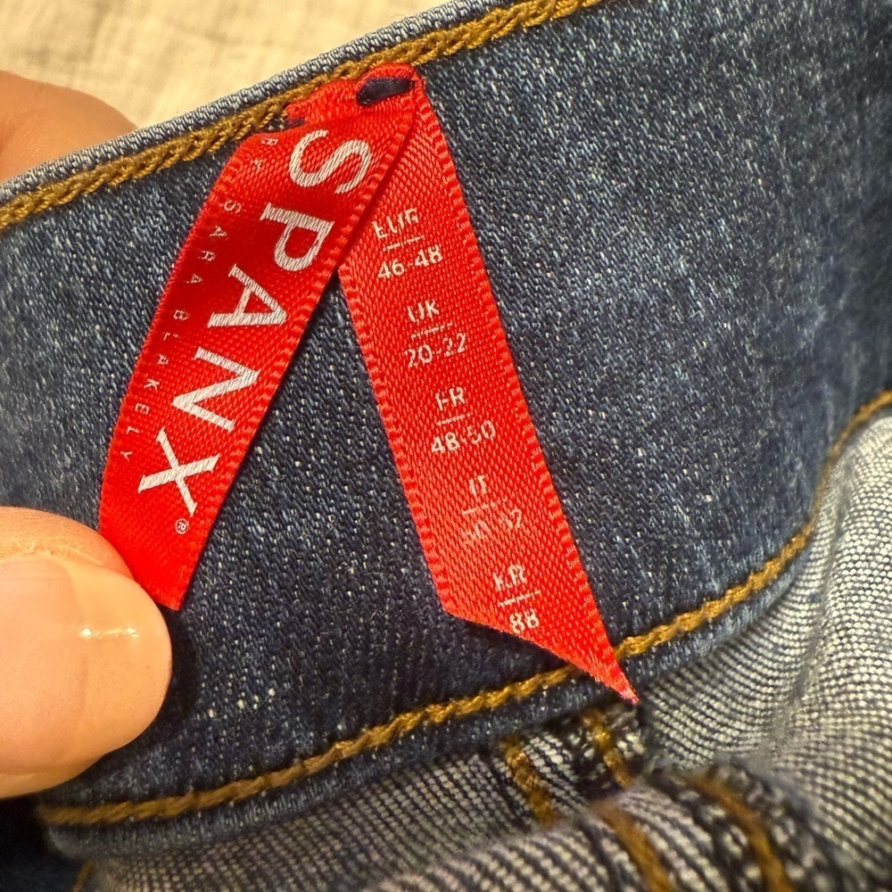Spanx Distressed Ankle Skinny Jeans XL - Picture 10 of 11